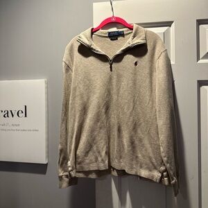 quarter zip polo pullover size medium